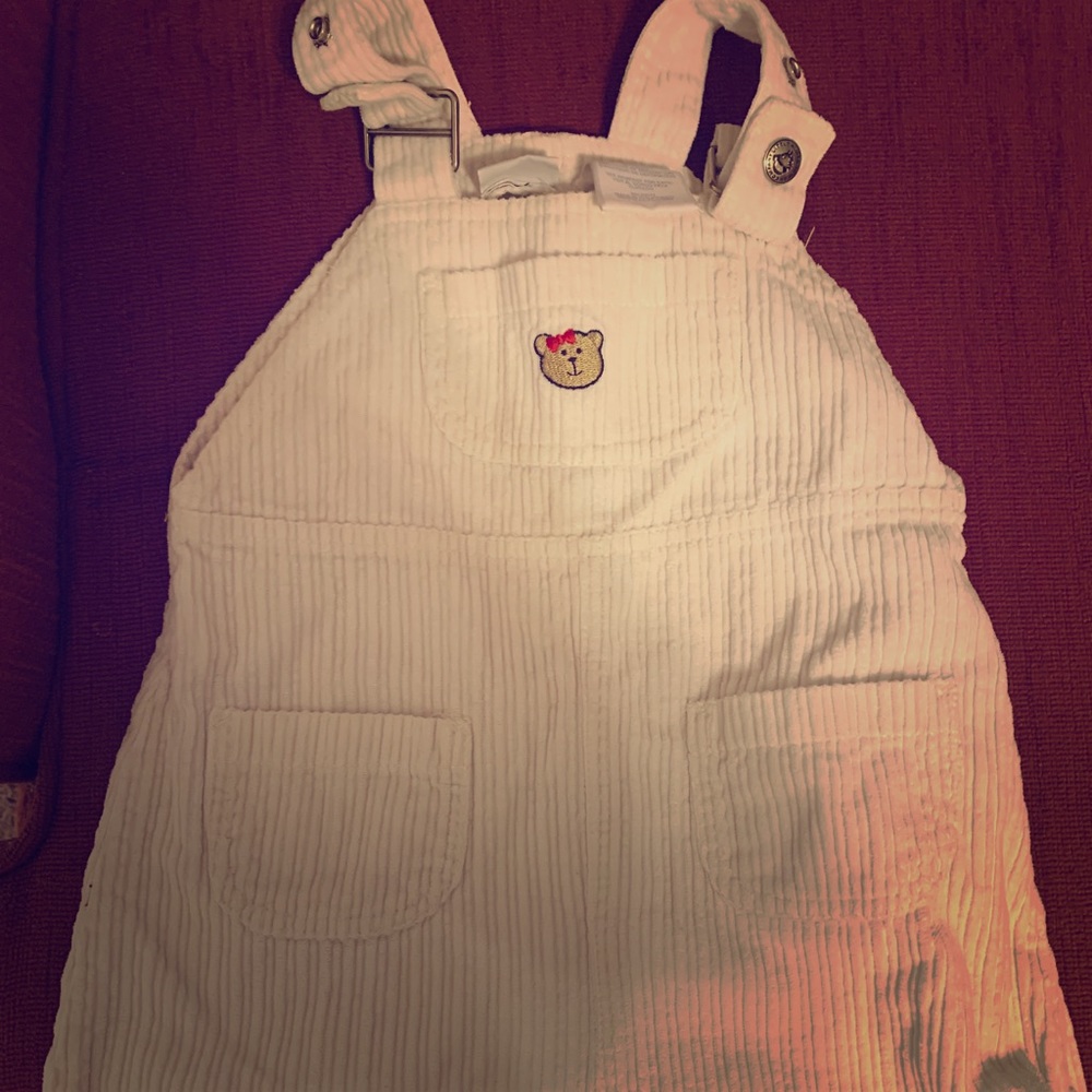 White toddler overall